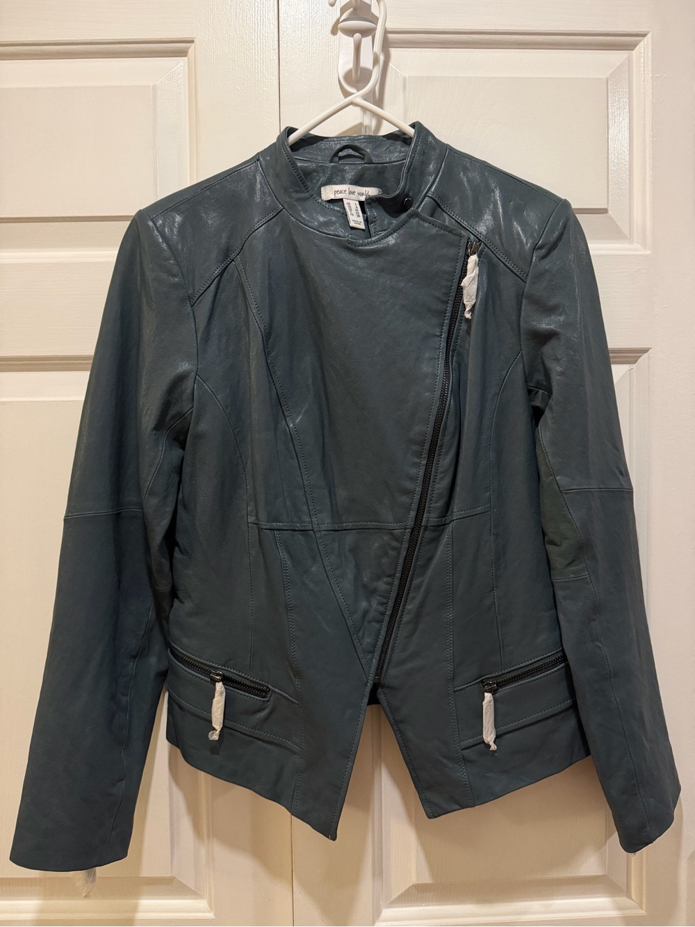 Peace Love World Women's Leather Jacket size 4
